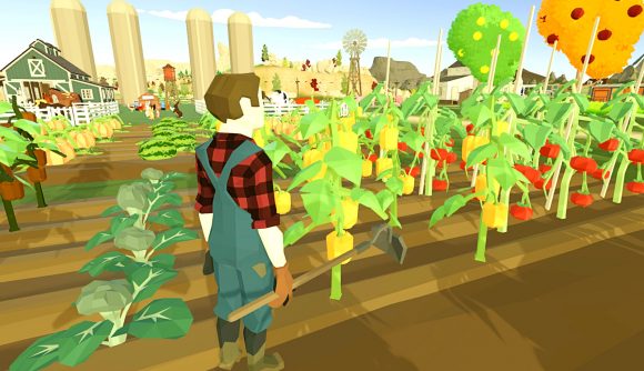 Harvest Days hits Steam Early Access: a farmer tends to his crops