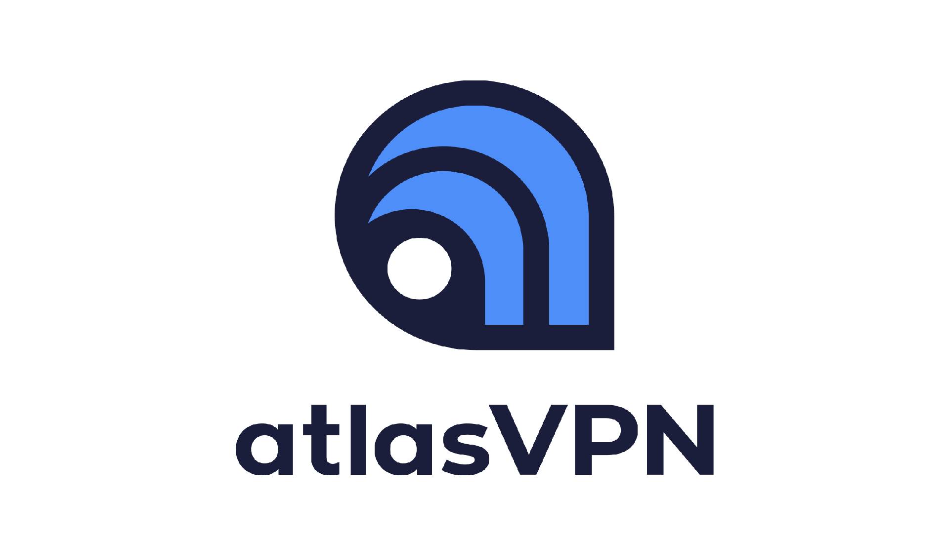 Best free VPN, option 3 - AtlasVPN. Image shows the logo of AtlasVPN.