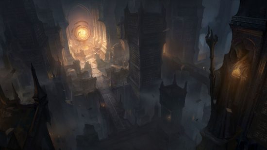 Diablo Immortal Hydra boss: concep art for a Diablo Immortal dungeon