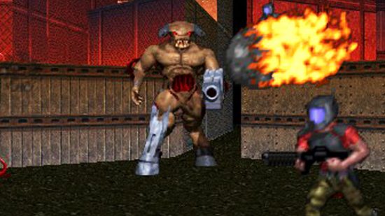 A Doom 64 mod Cyberdemon is about to give this marine a very bad day