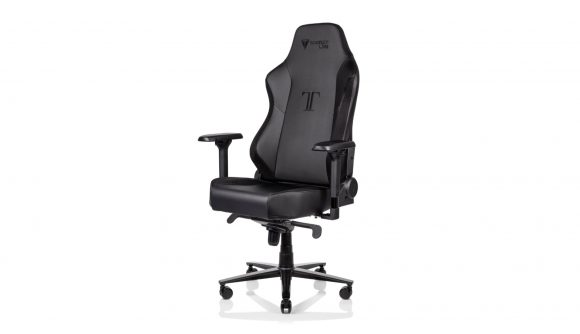 Gaming chairs to match your setup - a black Secretlab gaming chair.