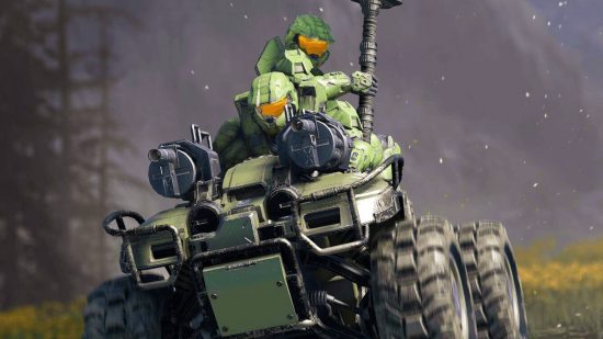 Two Spartans stand ready for the Halo Infinite co-op flight release date