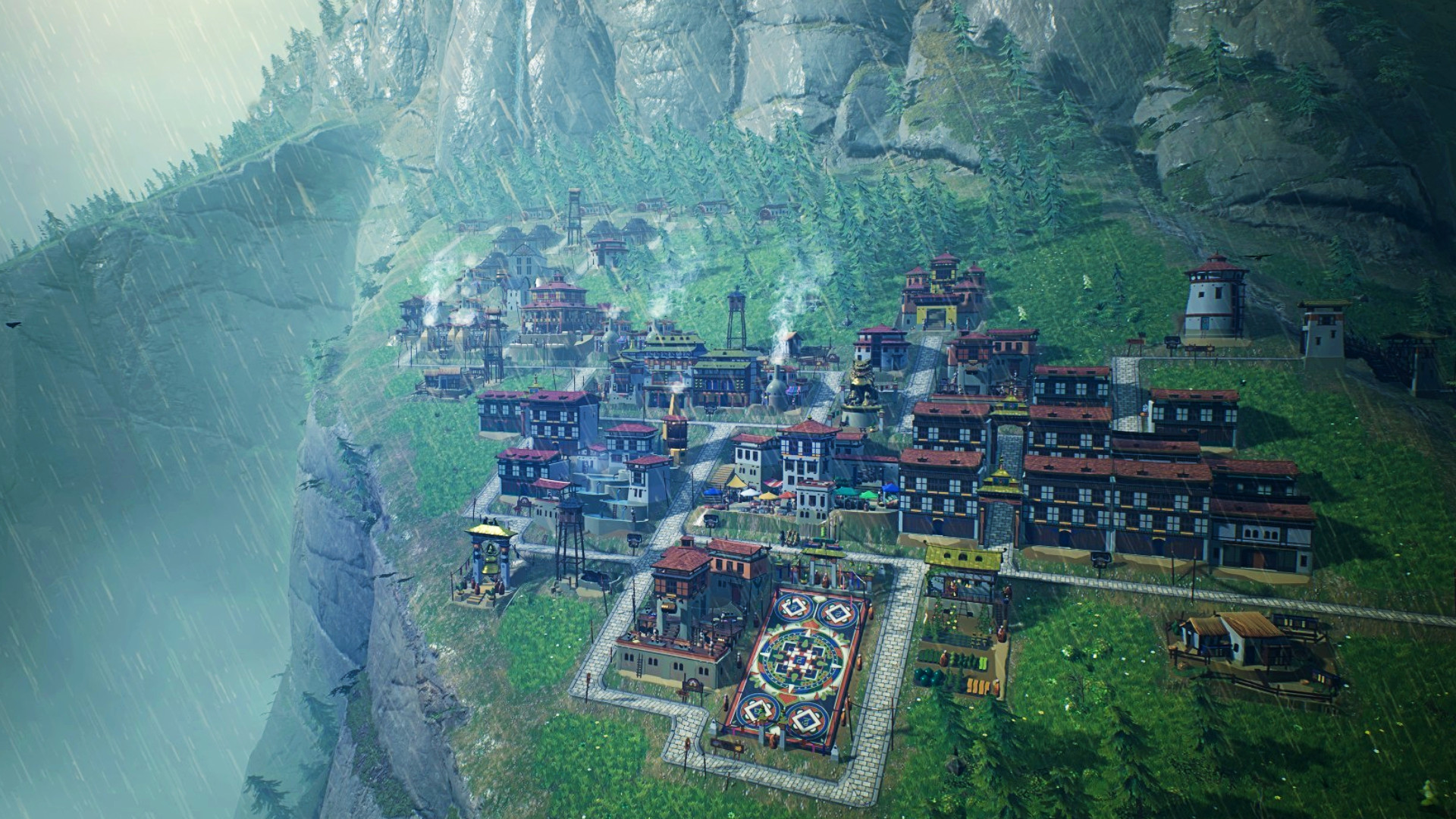 Laysara: Summit Kingdom is a city builder on a mountainside