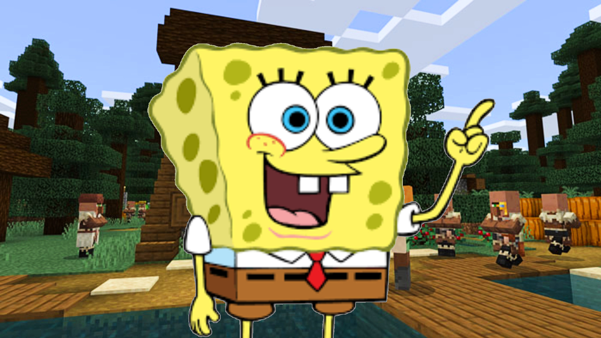 Minecraft Now promises the best day ever with Spongebob DLC