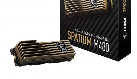A box shot of the MSI Spatium M480 Play SSD