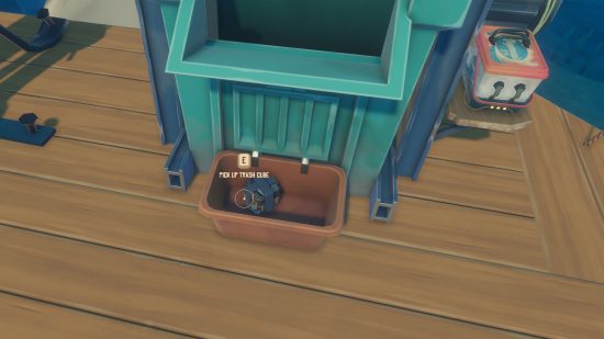 Raft Trash Cubes: A single Trash Cube sat in a box