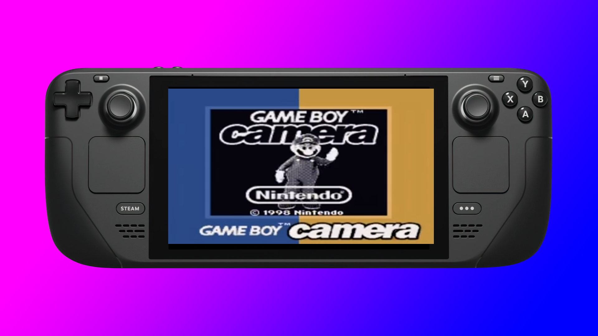 You can use the Steam Deck to take Gameboy Camera pictures