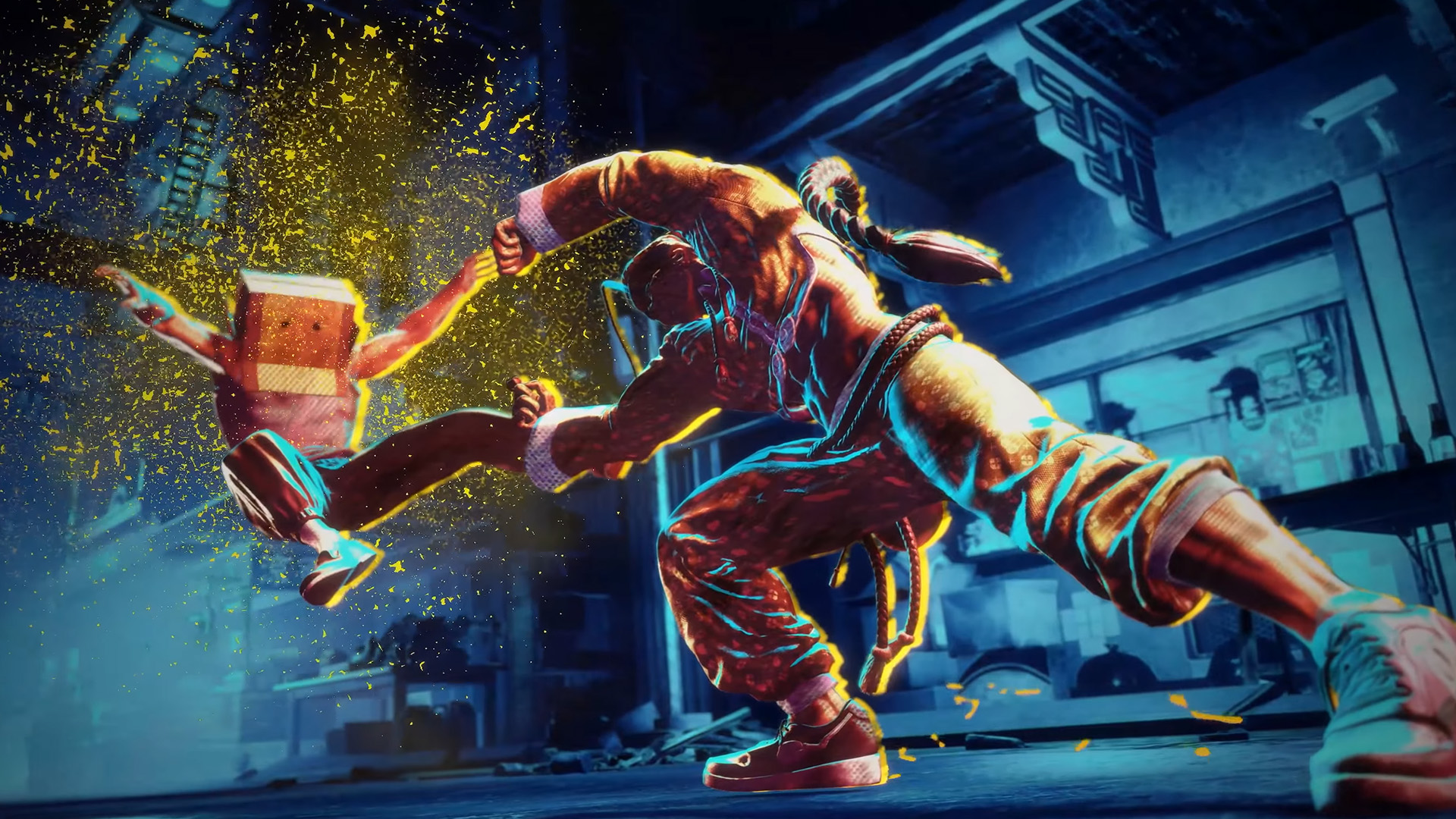 Fecha de lanzamiento de Street Fighter 6: Jamie ataca al enemigo con un doble palm attack of the night