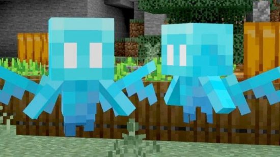 Two blue Allay next to each other in Minecraft 1.19.10 update