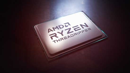 An AMD Ryzen Threadripper CPU