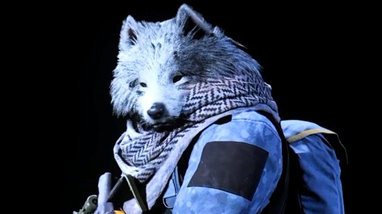 Call of Duty Warzone 'Loyal Samoyed' skin - a human with the large, fluffy head of a Samoyed dog