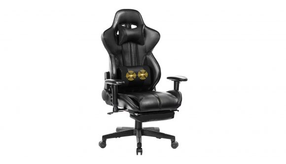 Comfortable gaming chair, the Blue Whale massage chair.