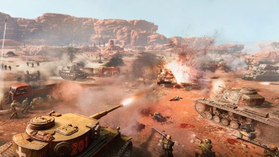 Tanks and men clash in Company of Heroes 3's North African theatre