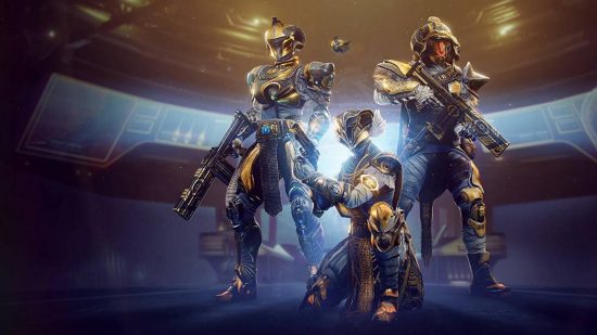 A group of Guardians prepares for a playlist challenge in Destiny 2