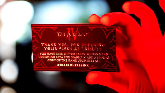 Diablo IV beta access - Hell's Ink tattoo tour card