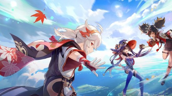 Genshin Impact 2.9 release date: Kazuha and Xinyan float in the clouds in the Summer Fantasia artwork