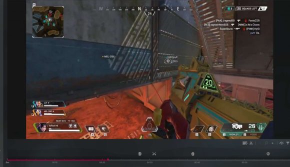 Editor view in Outplayed