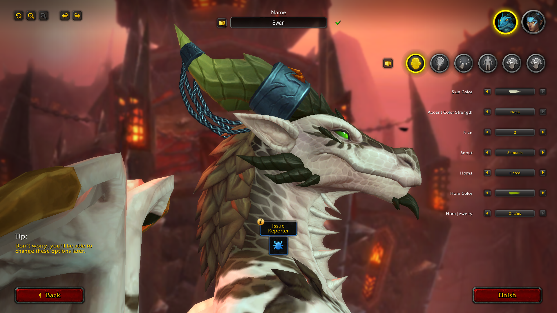world of warcraft wow dragonflight female dracthyr customization screen character select