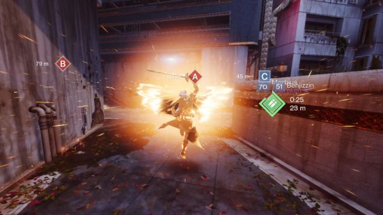 A Destiny 2 breekt in zijn Daybreak Super Ability tijdens het spelen van Crucible