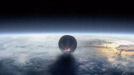 Destiny 2 сезон 18: Странник парит над Землей.