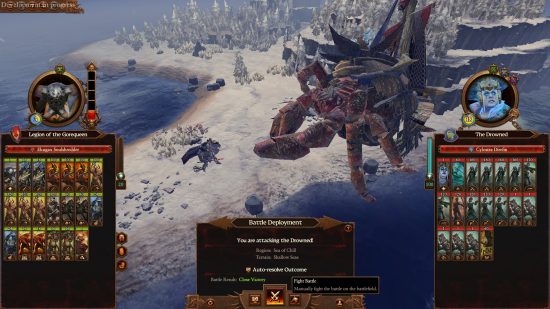 Total War Warhammer 3 Immortal Empires Cylostra berhadapan dengan pemain