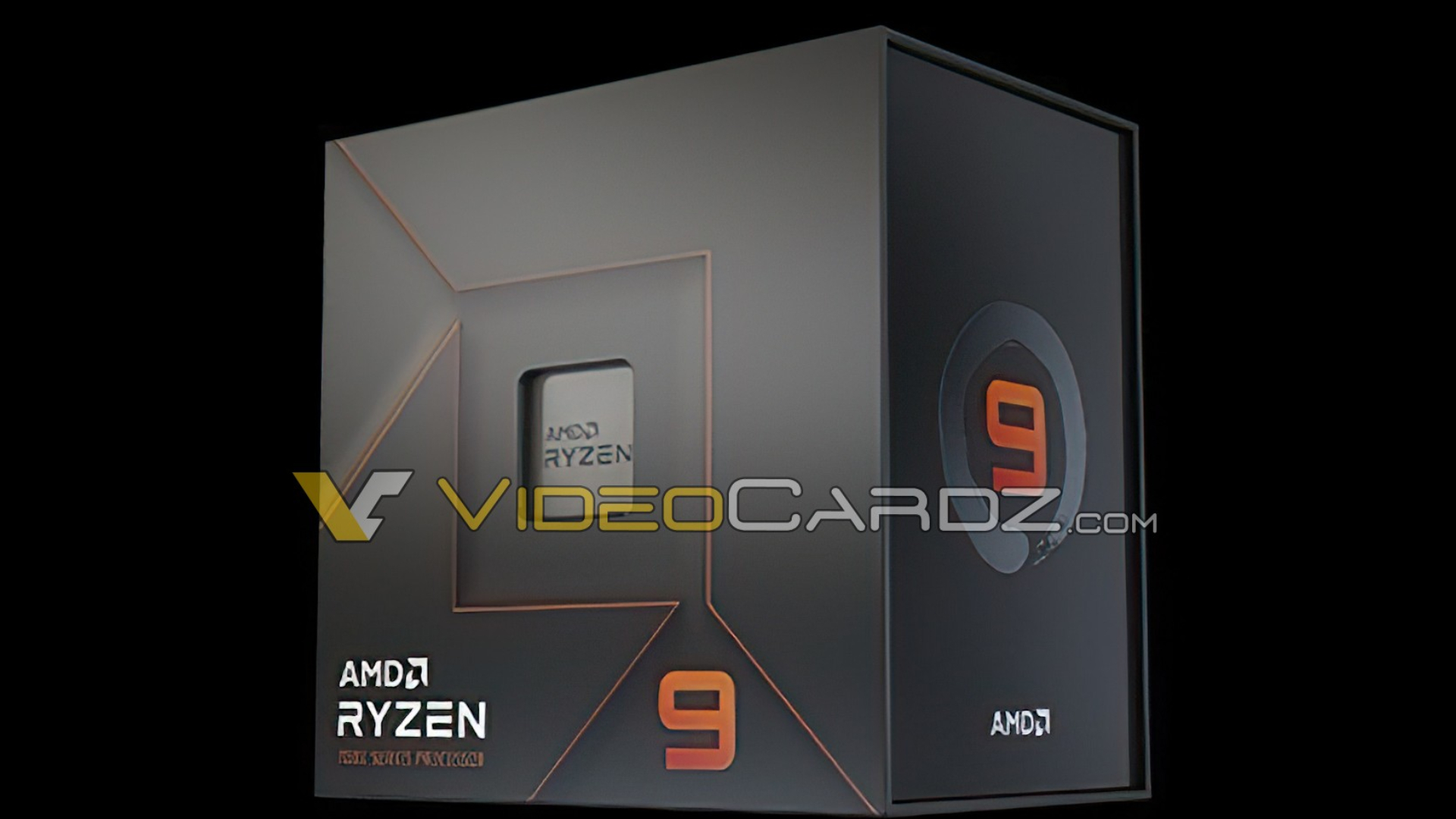 AMD Zen 4: Leaked box for Ryzen 7000 with Videocardz watermark