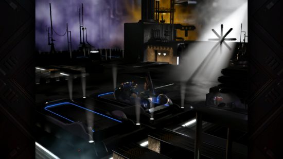 Blade Runner Enhanced Edition launch: Ray McCoy approaches his vehicle on the roof of a building