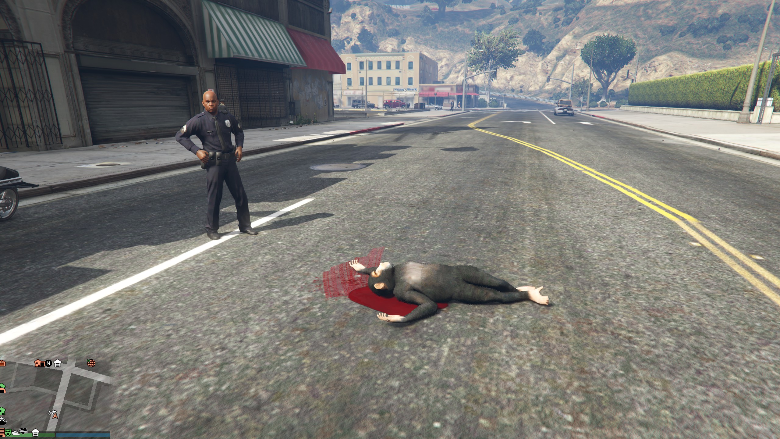 Red Dead Redemption 2 and GTA 5 hackers: a monkey lies dead on the streets of Los Santos