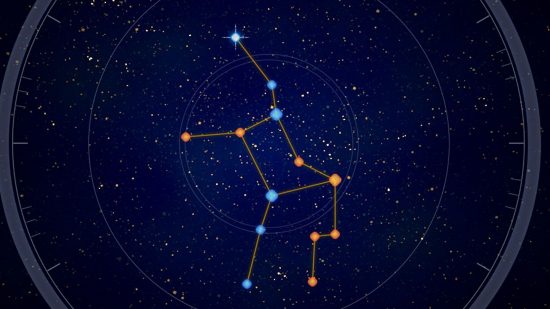 Tower of Fantasy Constellation Guide: The Maagd Constellation Puzzle zoals getoond door de Tower of Fantasy Smart Telescope
