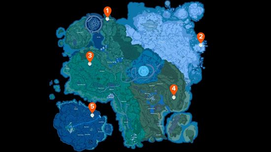 Tower of Fantasy map: Omnium Tower locations