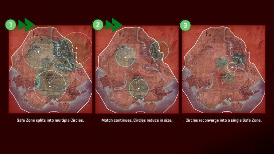מפה Warzone 2: שלוש תמונות המראות את קריסת המעגל באל מזרה