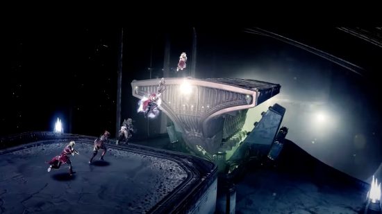 Destiny 2 King's Fall Raid Guide: Guardians begins the platforming puzzle.
