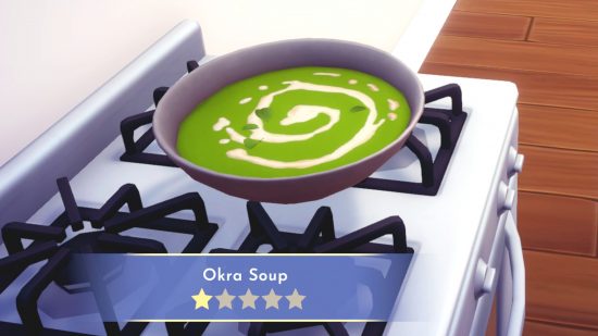 Disney Dreamlight Valley appetisers recipes: Okra soup