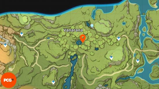 Location of Genshin Impact Phantasmal Seeds: Wanaran