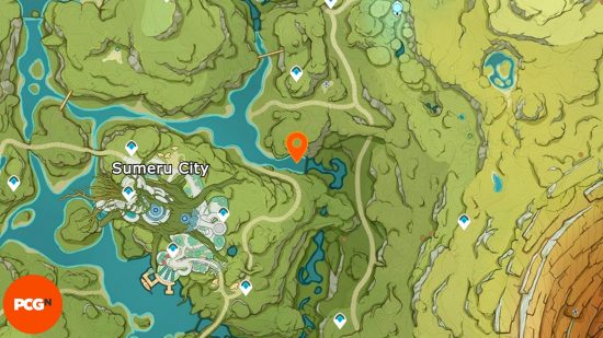 Location of Genshin Impact Phantasmal Seeds: Sumeru City