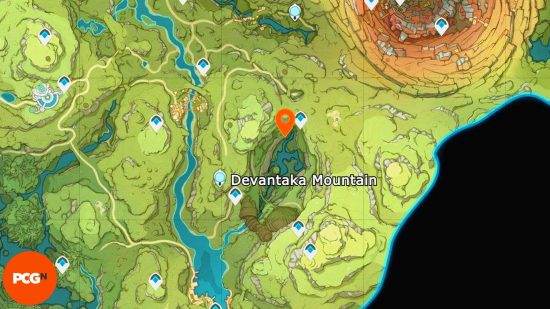 Genshin Impact Phantasmal Seeds Locations: Mount Devantaka