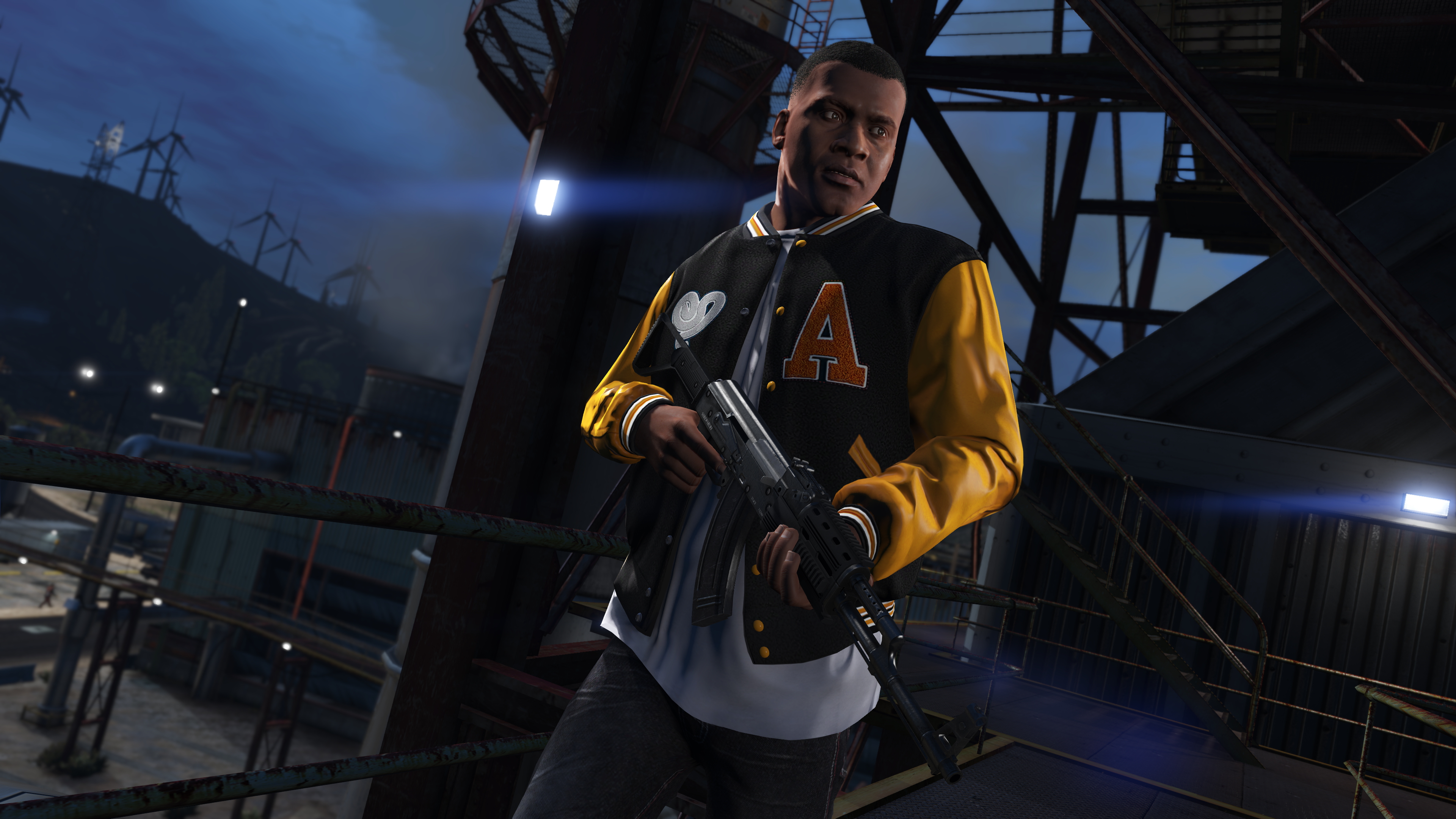 GTA 6 Leak ist ein Verlust für Rockstar-, Leaker- und Grand Theft Auto-Fans: Franklin aus GTA 5 schwingt eine AK