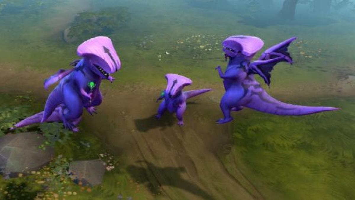 Valve S Dota 2 Faceless Rex Concept Reanimated From Extinction As A Courier Pcgamesn