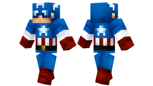 meilleures peaux minecraft Captain America