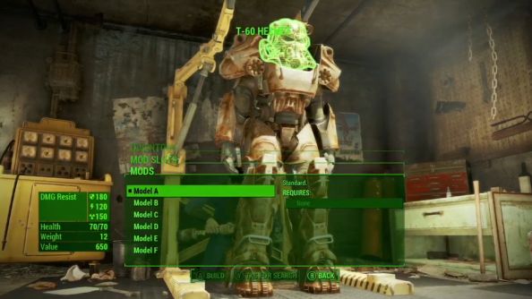 Crafting armor in Fallout 4