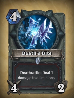 Death's Bite Hearthstone Card