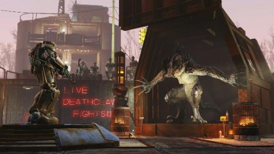 Fallout 4 deathclaw fight