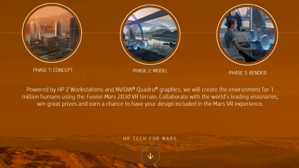 Nvidia and HP Mars Home Planet Project phases