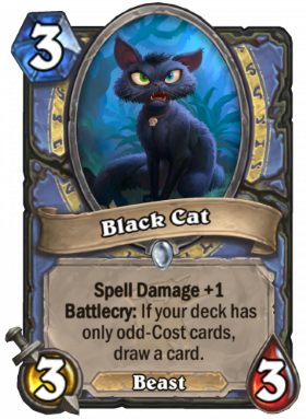 Hearthstone The Witchwood Black Cat