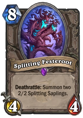Hearthstone The Witchwood Splitting Festeroot