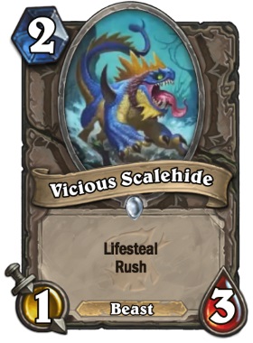 Hearthstone The Witchwood Vicious Scalehide
