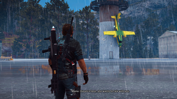 Just Cause 3 tether plane