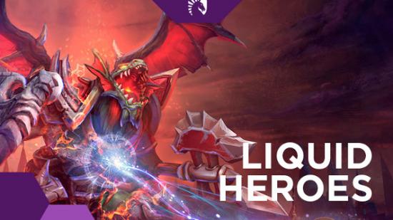 The Heroes of the Storm art with Team Liquid branding.