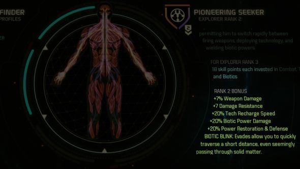 The explorer profile, and its buffs