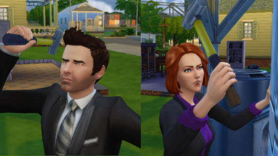 The Sims 4 mulder scully Maxis EA